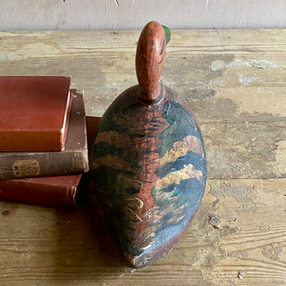 Antique French Wooden Decoy Duck