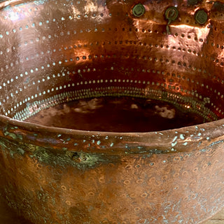 French Antique Copper Basin
