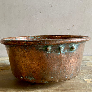 French Antique Copper Basin