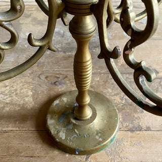 French Antique Brass Candleabra