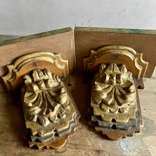 Pair of Antique French Wall Shelves