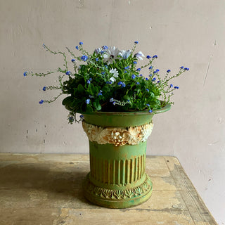 Antique French Ornate Cast Iron Planter From Mid 1800's