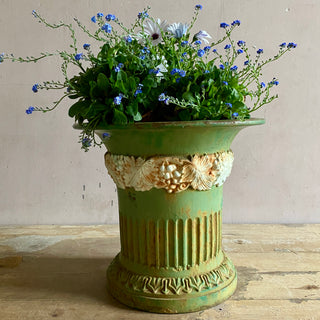 Antique French Ornate Cast Iron Planter From Mid 1800's