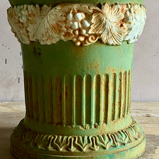Antique French Ornate Cast Iron Planter From Mid 1800's