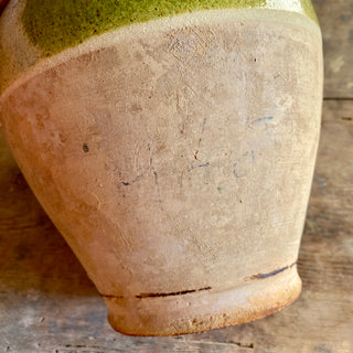 Antique French Green Glazed Cruche