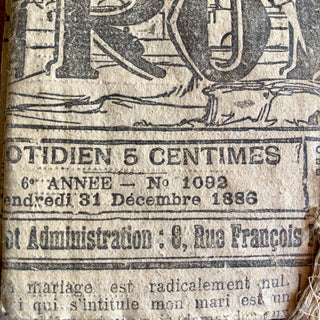 Antique French Newspaper Supplements Dating From 1892