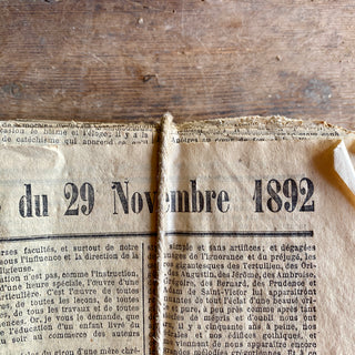 Antique French Newspaper Supplements Dating From 1892
