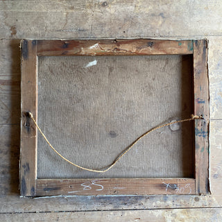 Antique French Oil On Canvas Depicting Tomatoes And Water Cruche