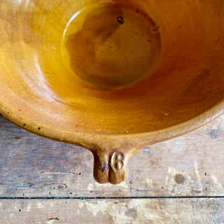 Antique French Yellow Tian Bowl