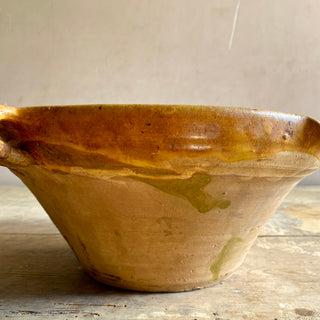 Antique French Yellow Tian Bowl