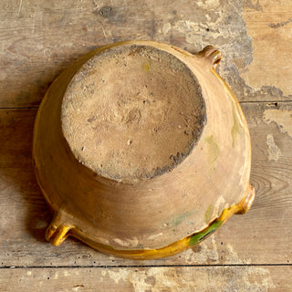 Antique French Yellow Tian Bowl