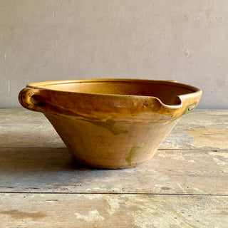 Antique French Yellow Tian Bowl