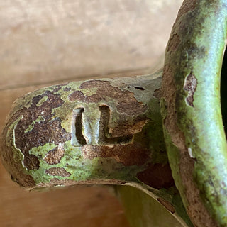 Antique French Glazed Green Jug