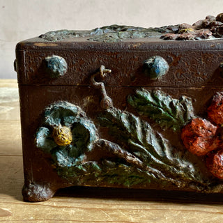 Antique French Primitive Keepsake Box