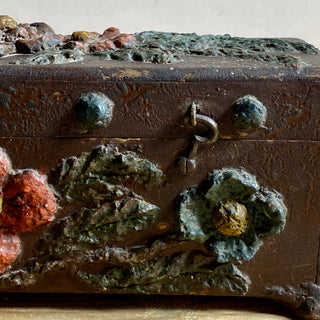 Antique French Primitive Keepsake Box