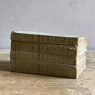 Set Of Four Antique French Military Books