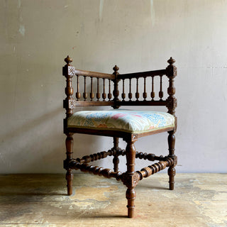 Antique French Provincial Corner Chair Mid 19th Century