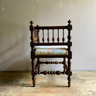 Antique French Provincial Corner Chair Mid 19th Century