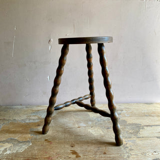 Vintage French Bobbin Stool