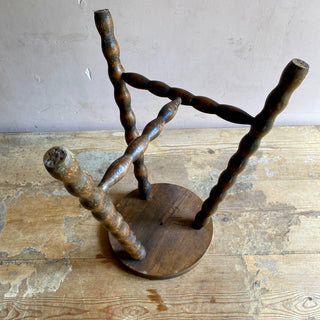 Vintage French Bobbin Stool