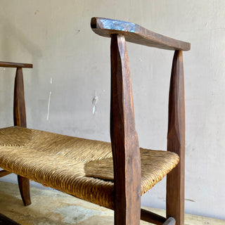 Antique French Primitive Country Bench