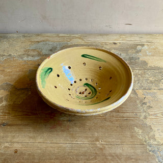 Antique Glazed Terracotta Strainer