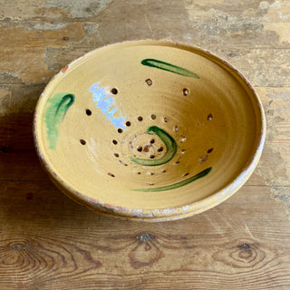 Antique Glazed Terracotta Strainer