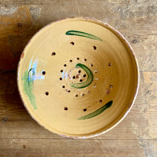 Antique Glazed Terracotta Strainer