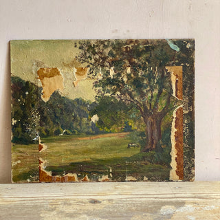 Oil On Board Depicting French Country Scene