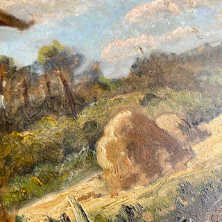 Oil On Board Depicting French Country Scene