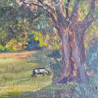 Oil On Board Depicting French Country Scene