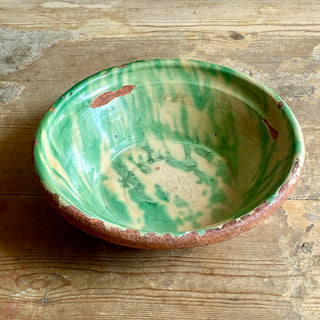 Antique Glazed Terracotta Bowl