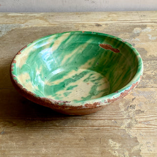 Antique Glazed Terracotta Bowl