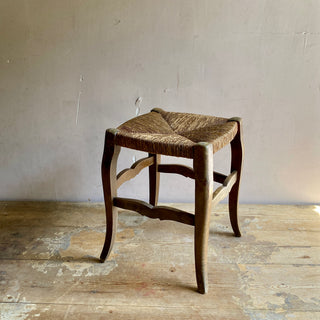 Vintage French Rush Stool