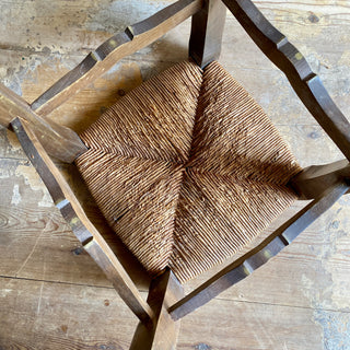 Vintage French Rush Stool