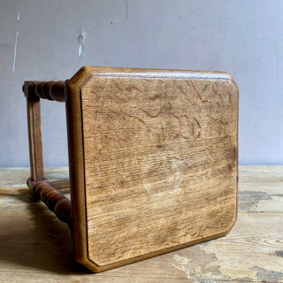 Antique French Oak Country Stool