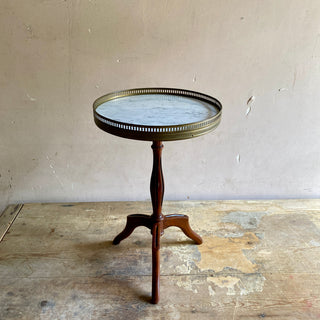 French Gueridon Marble Topped Side Table