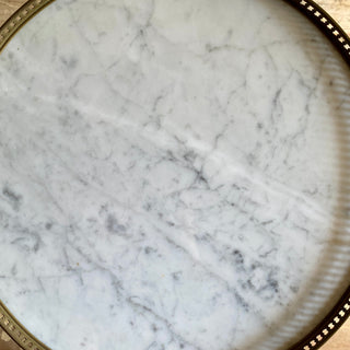 French Gueridon Marble Topped Side Table