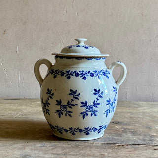 Rare Antique French Saint Uze Confit Pot