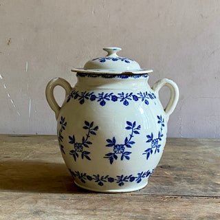 Rare Antique French Saint Uze Confit Pot