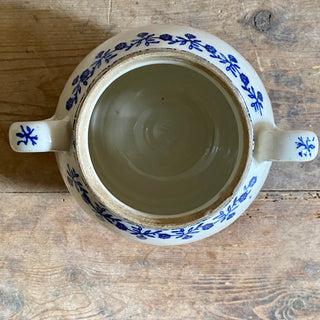 Rare Antique French Saint Uze Confit Pot