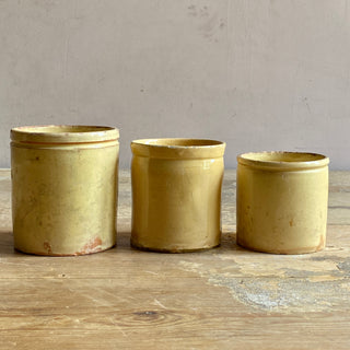 ANTIQUE FRENCH GLAZED CONFITURE (JAM) POT