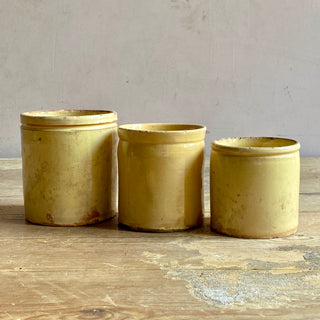 ANTIQUE FRENCH GLAZED CONFITURE (JAM) POT