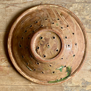 Antique Glazed Terracotta Strainer