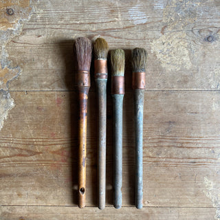 Four Vintage French Paint Brushes