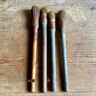 Four Vintage French Paint Brushes