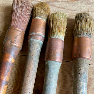 Four Vintage French Paint Brushes