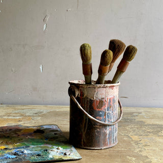Four Vintage French Paint Brushes