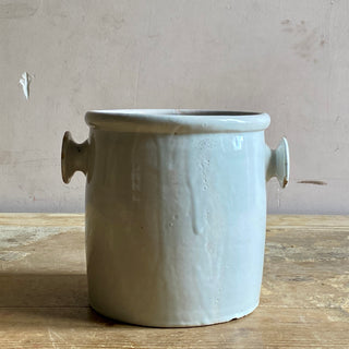 ANTIQUE FRENCH GLAZED PRESERVING POT