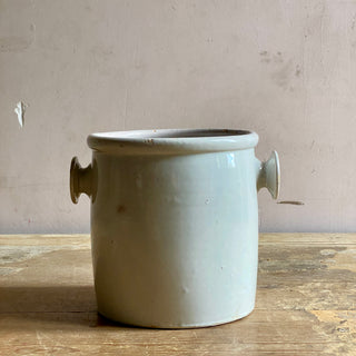 ANTIQUE FRENCH GLAZED PRESERVING POT